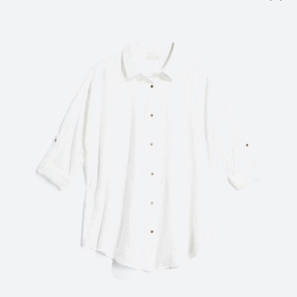 Statement (from stitch fix) oversized boyfriend button down shirt - size XL - Picture 3 of 15